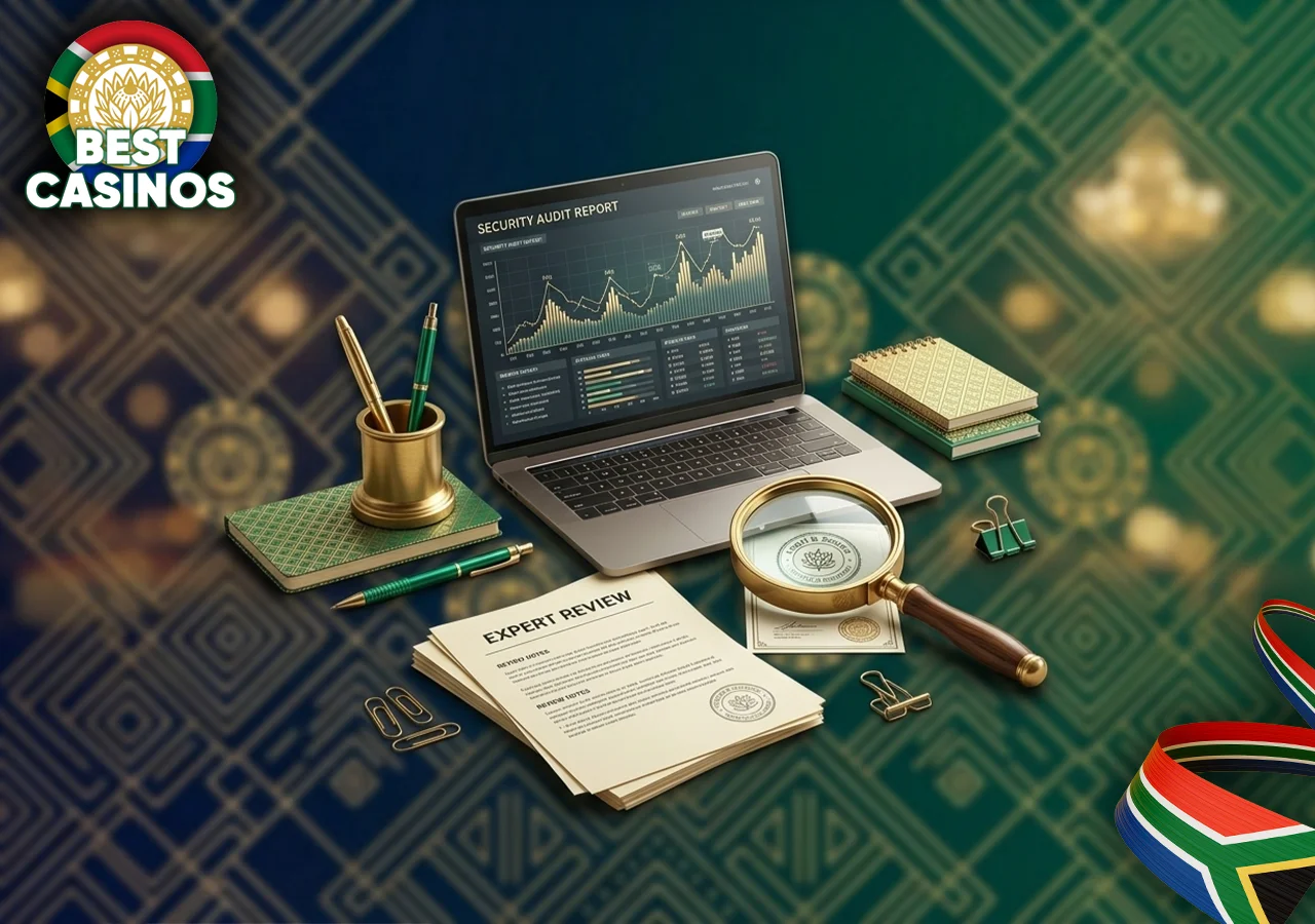 Our expert criteria for evaluating and ranking the best SA online casinos.